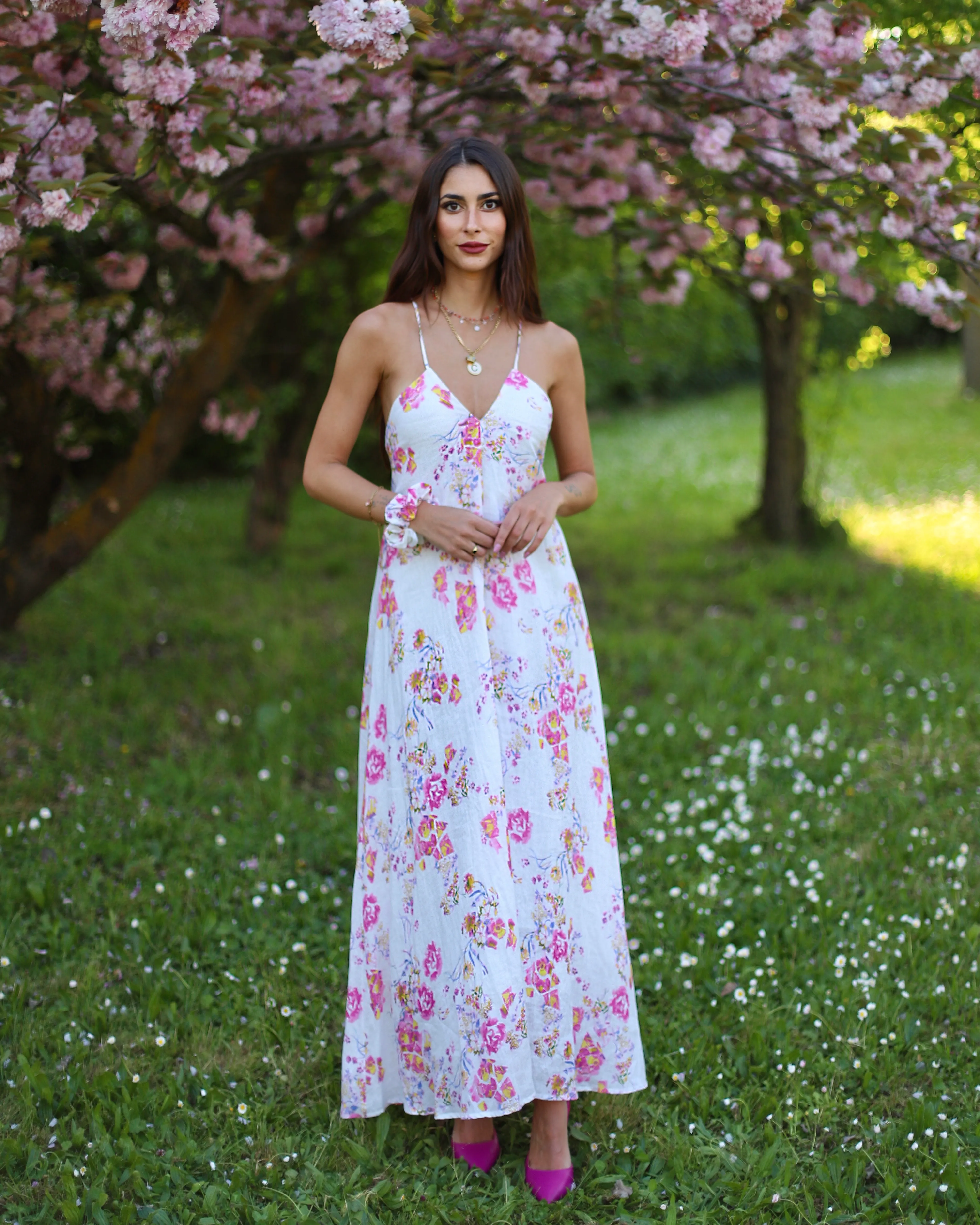 chinese dress ladies Floreale Backless Maxi Dress main image 0