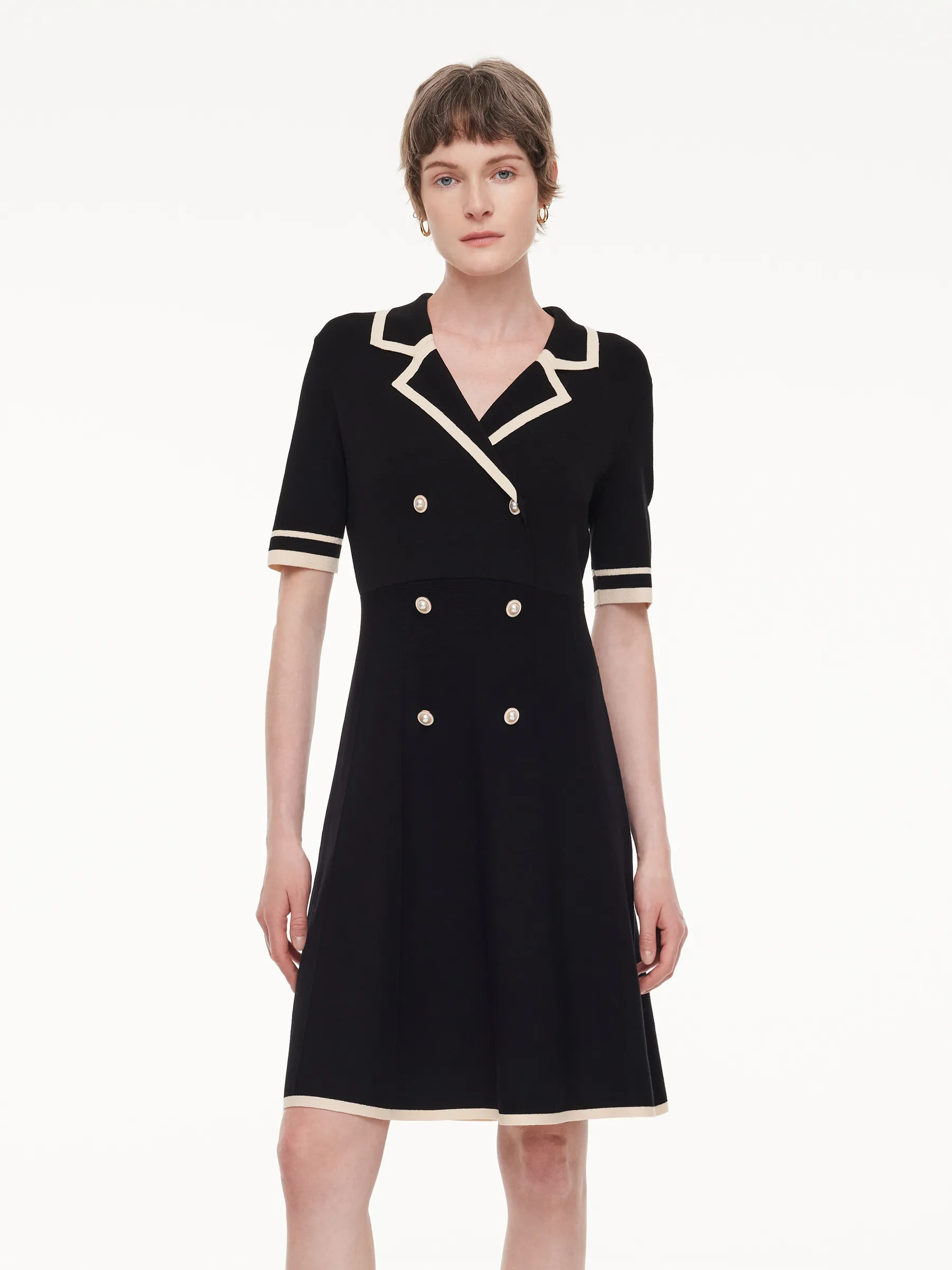 knit dress singapore Asceno Cutout Knit Dress - Cinnamon