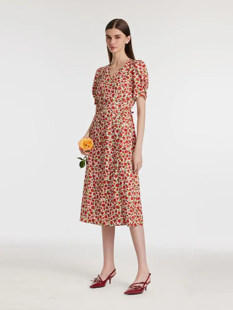 ☆送料・関税込☆THREETIMES★Rose dress★ threetimes》 Rose dress