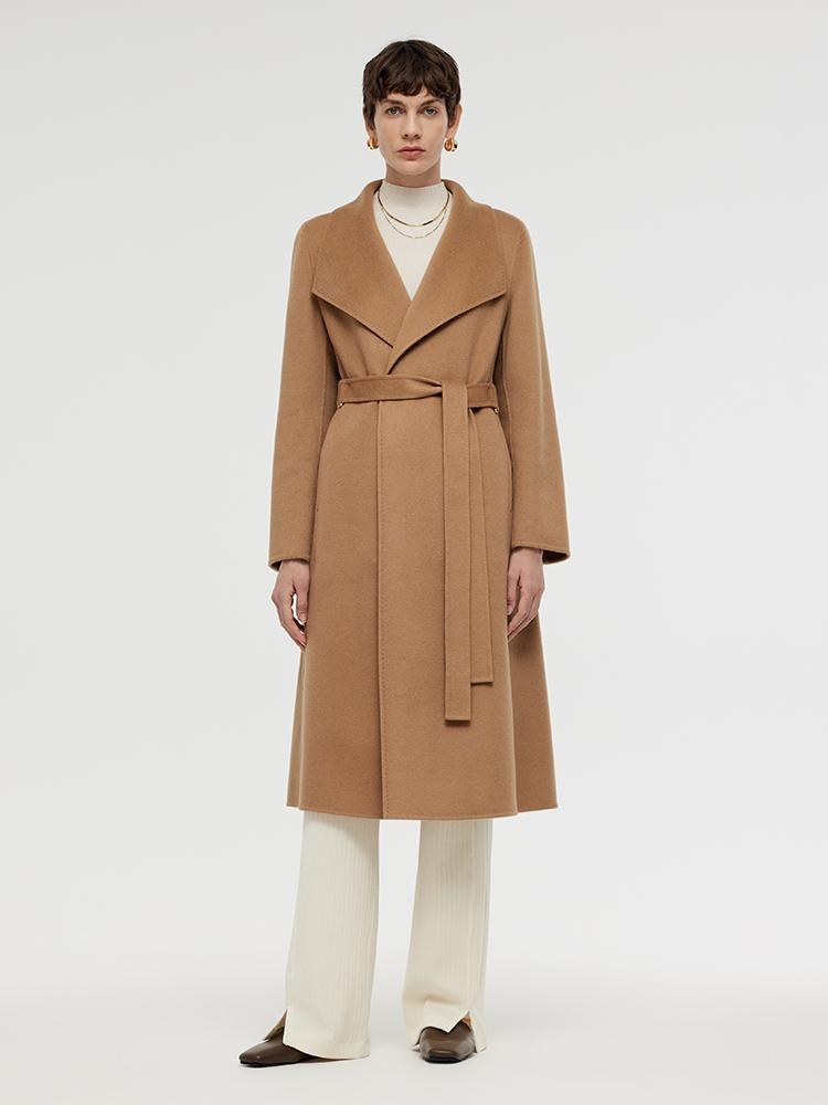 ジャケット・アウター kaval wool cashmere coat size S 100% Cashmere Lapel Women Overcoat - Goelia Singapore