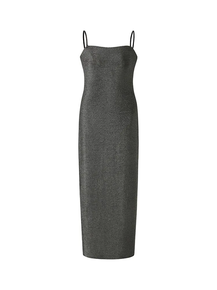 Glitter Women Party Slip Maxi Dress With Detachable Spaghetti Strap - Goelia Singapore Glitter Women Party Slip Maxi Dress With Detachable Spaghetti Strap - Goelia Singapore
