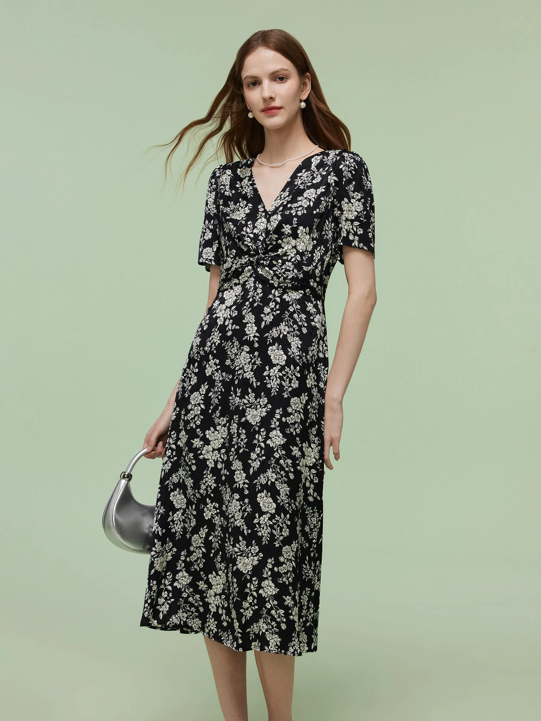 rosie midi dress Rosie Ruched Tulle Ribbon Detail Midi Dress ~ Blush – Spoiled Rotten  Boutique